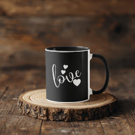 Taza negro y blanco