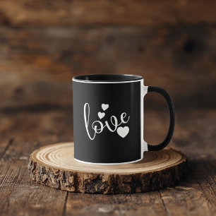 Taza negro y blanco