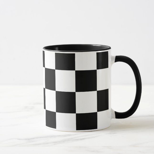 Taza Negro y blanco controlado (Derecha)