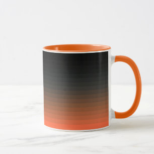 Taza Negro y Naranja