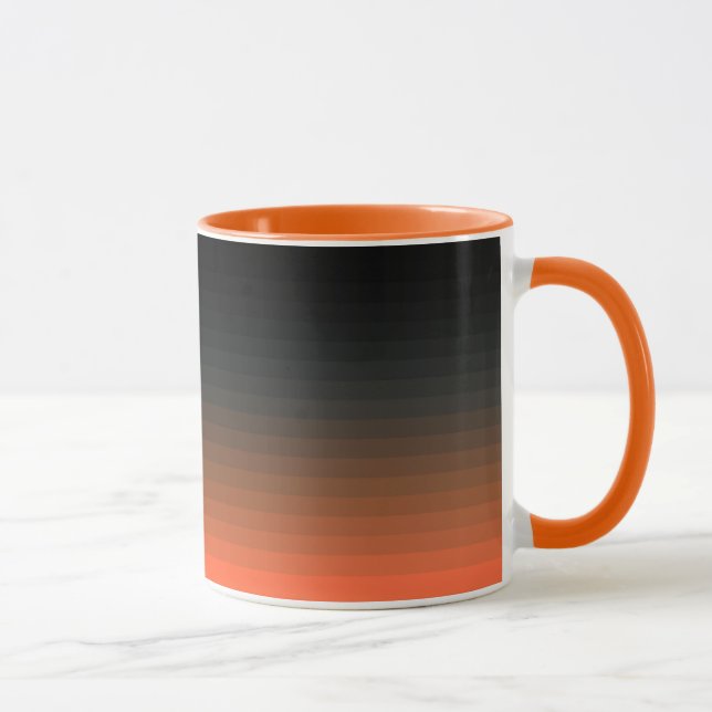 Taza Negro y Naranja (Derecha)