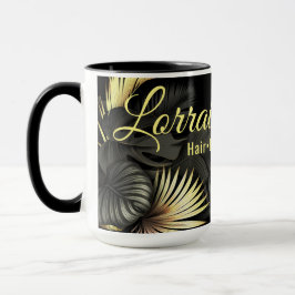 Taza Negro y oro.