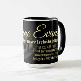 Taza Negro y oro.