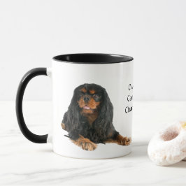 Taza Negro y Tan Cavalier Rey Charles Spaniel Dog