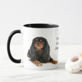 Taza Negro y Tan Cavalier Rey Charles Spaniel Dog