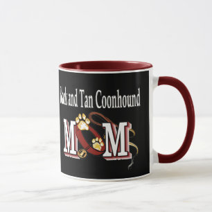 Taza Negro y Tan Coonhound Dog MOM