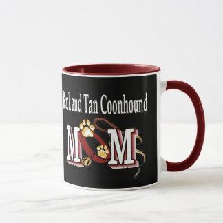 Taza Negro y Tan Coonhound Dog MOM