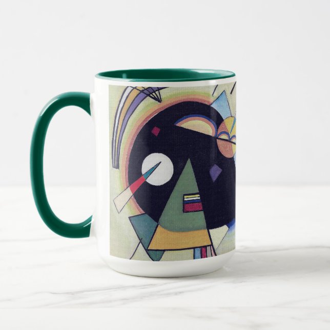 Taza Negro y violeta - Arte abstracto de Kandinsky (Izquierda)