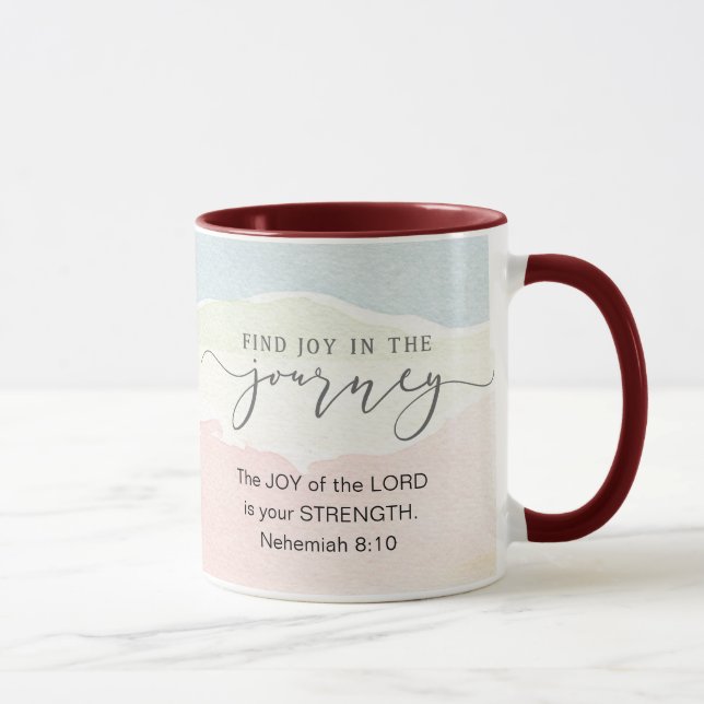 Taza Nehemías 8:10 La alegría de Jehovah es tu Fuerza (Derecha)