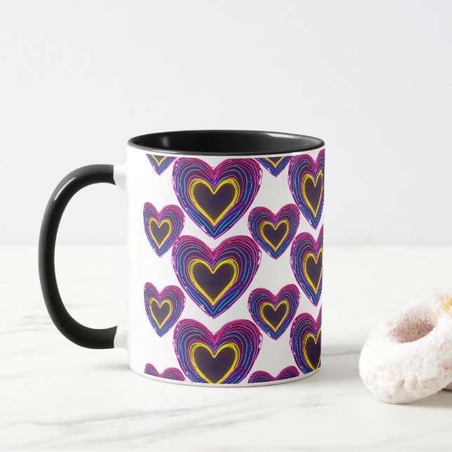 Taza Neon Anatomical Heart iPhone / iPad case (Con donut)