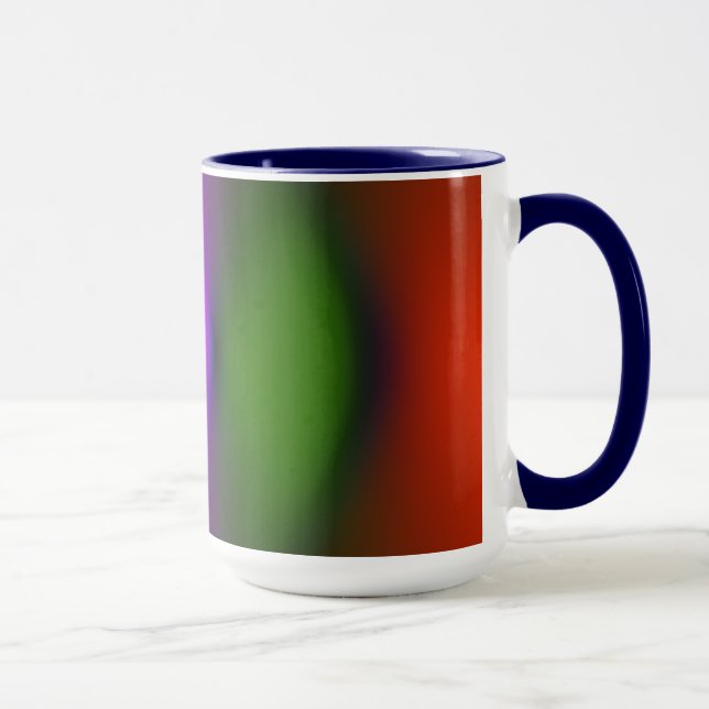 Taza Neón de paño azul, púrpura, verde y Naranja Ringer (Derecha)