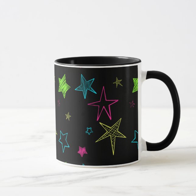 Taza Neon Doodle Stars Mug (Derecha)