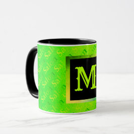 Taza Neon Elegant Fluorescente Monogramado