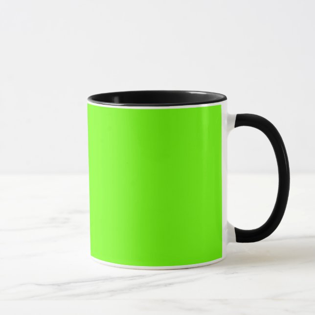 Taza Neón fluorescente brillante verde (Derecha)