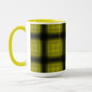 Taza neón giratorio squars sombras pancarta amarillo