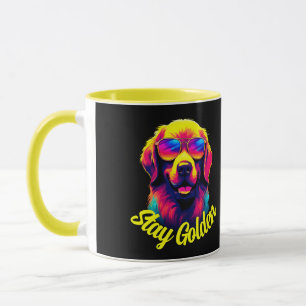 Taza Neon Golden Retriever
