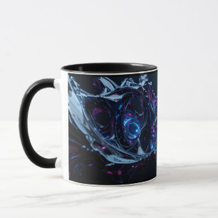 Taza Neon Nexus: Estructura Tecnoorgánica entretejida