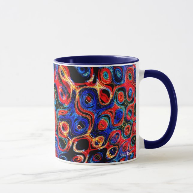 Taza Neon Psychedelic Ripples Mug (Derecha)