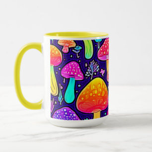 Taza Neón suave: parche para hongos Personalizados