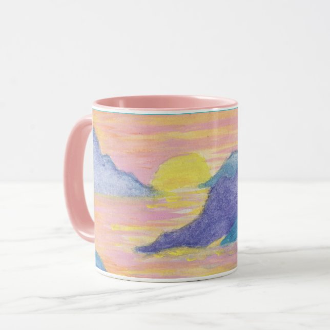 Taza Neon Sunset by Lyric Rivera - Coffee Mug (Anverso izquierdo)
