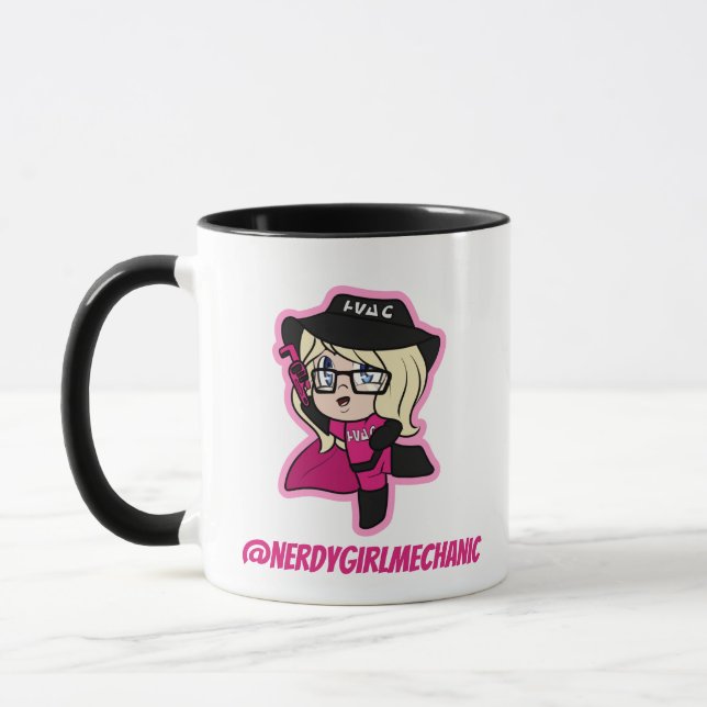 Taza Nerdy Chica Superhéroe Mug Mini (Izquierda)