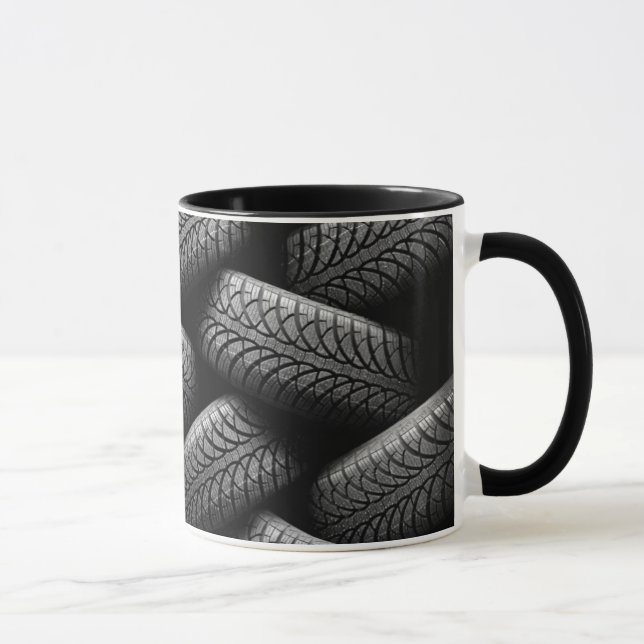 Taza Neumáticos para coches negros (Derecha)