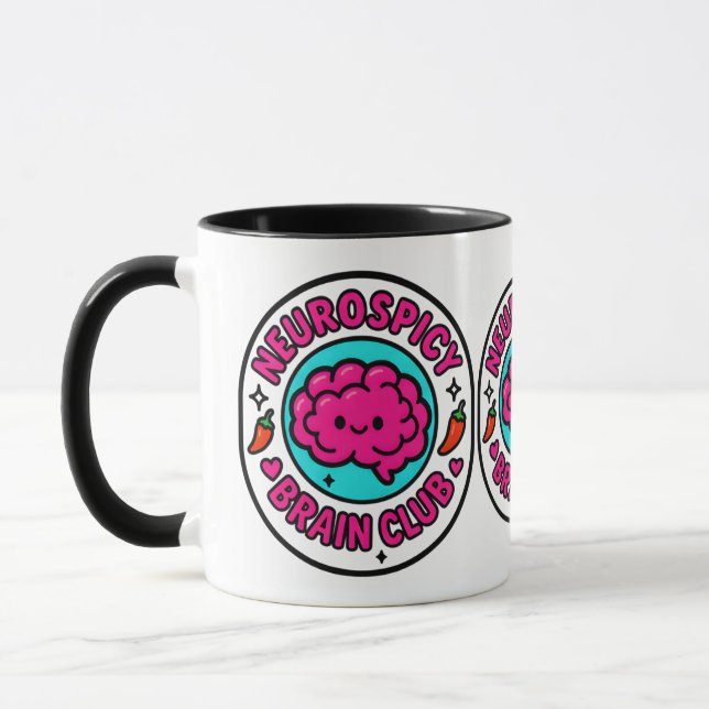 Taza Neurospicy Brain Club Inclusive Neurodivergent (Izquierda)