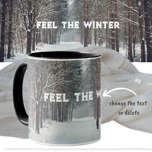 Taza Nevada en el bosque invernal (Subido por el creador)