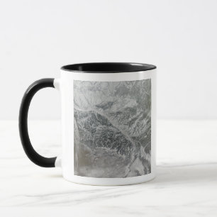 Taza Nevado y Rusia central nebulosa que muestran el Ob