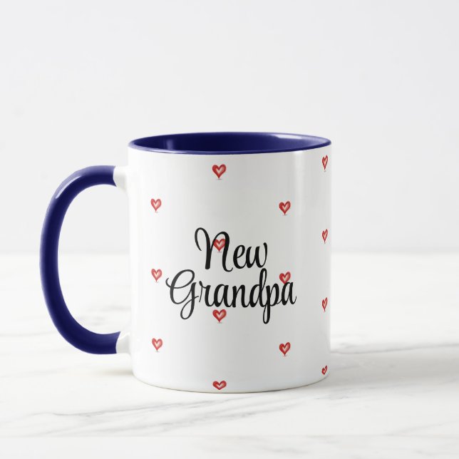 Taza New Grandfather Gift, We Love You Grandad, Grandpa (Izquierda)
