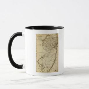 Taza New JerseyPanoramic MapNew Jersey