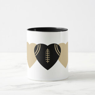 Taza New Orleans Saints Football Hearball Design