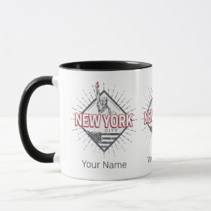 Taza New York City Estados Unidos Vintage USA Souvenir