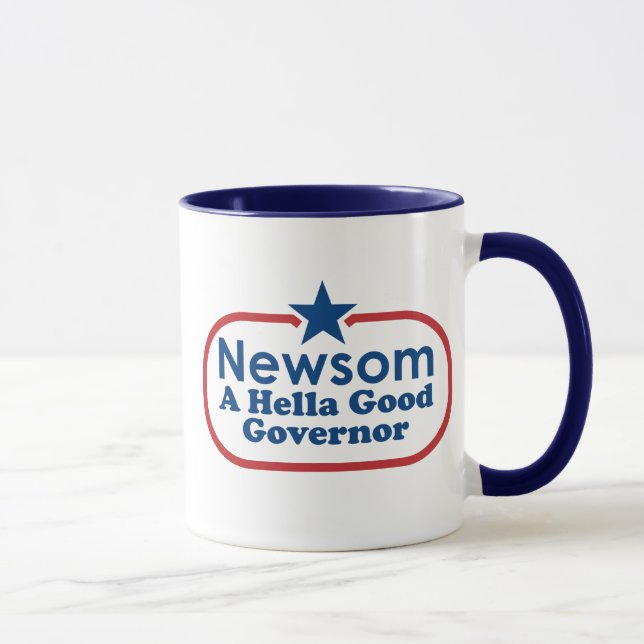 Taza Newsom, un buen gobernador del hella (Derecha)