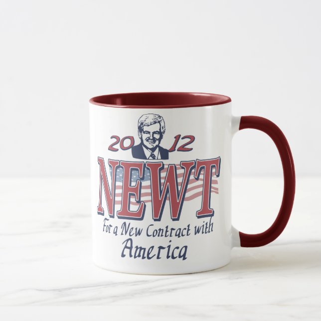 Taza Newt Gingrich para el presidente 2012 engranaje (Derecha)