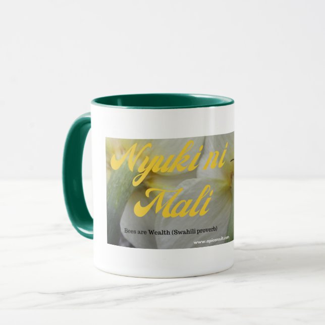 Taza Ni Malí de Nyuki (las abejas son la riqueza) (Anverso izquierdo)