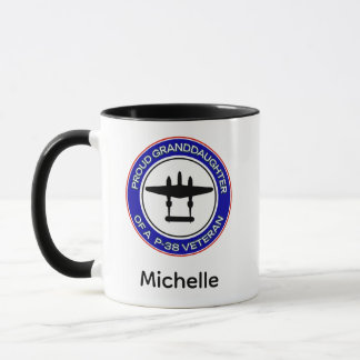 Taza Nieta orgullosa de un veterano del P-38