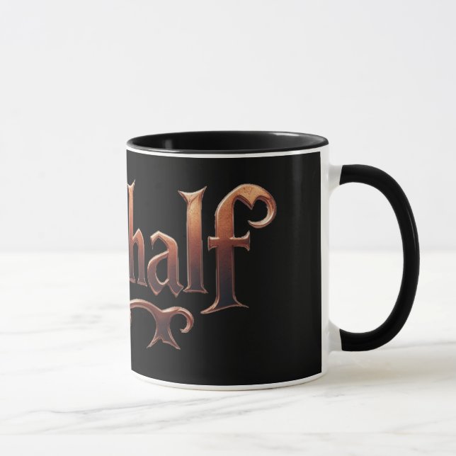 Taza Niethalf nur Text schwarz (Derecha)