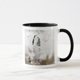 Taza Nieve alrededor del mar de Aral