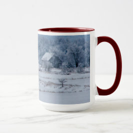 Taza Nieve azul fría en Nueva Inglaterra