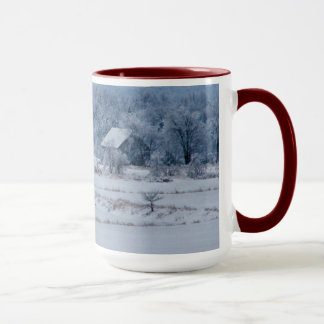 Taza Nieve azul fría en Nueva Inglaterra