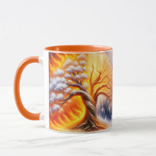 Taza Nieve contra incendios de árboles triturados