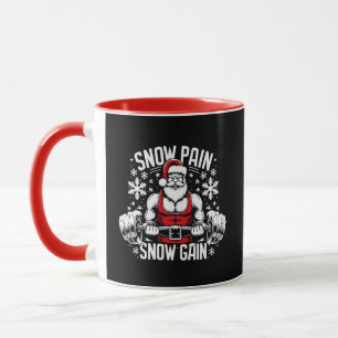 Taza Nieve Dolor Nieve Ganar Navidades festivos Gym Wor
