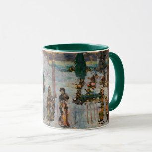 Taza Nieve en abril por Maurice Prendergast, Arte Antig
