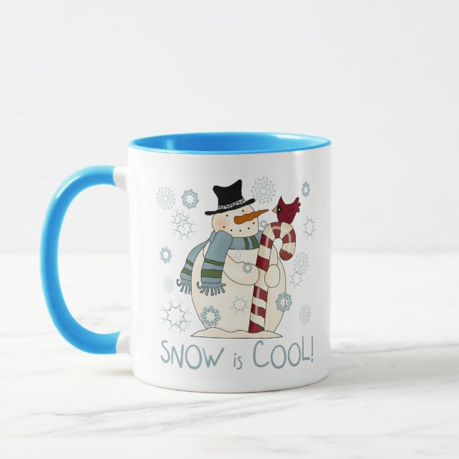 Taza Nieve es camisetas y regalos para feriados en Guay (Izquierda)