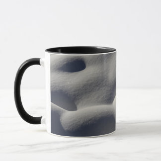 Taza Nieve espumosa, montones de sorbos, naturaleza abs