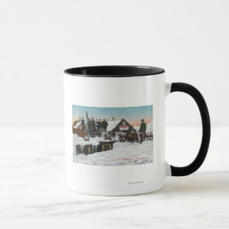 Taza Nieve sobre la casa TopsNome, AK