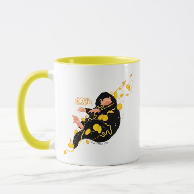 Taza Niffler Flotando Con Oro (Izquierda)