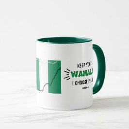 Taza NIGERIA FLAG Gracioso mantener tu WAHALA