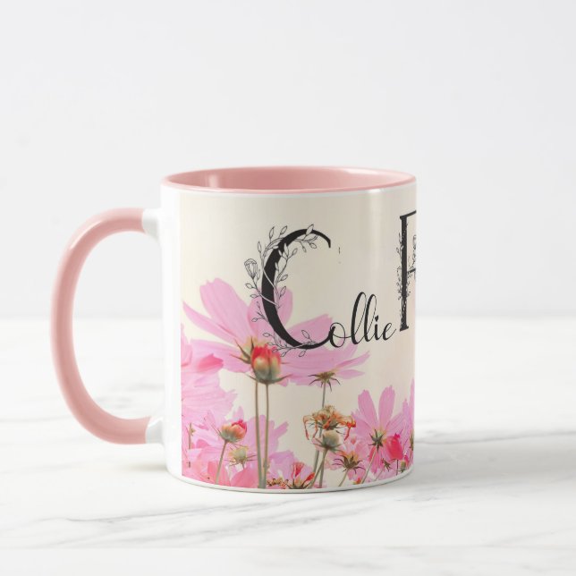 Taza Niña de la flor Collie (Izquierda)